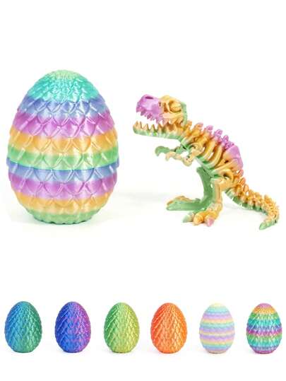1PC 3D Printed Dinosaur Surprise Egg, Executive Dinosaur Fidget Desk Toys, Dinosaur Toy, Decorative Egg Fillers Gifts Home Decor Christmas Fidget Toy Gifts For Adults, 3d Printed Animals, Christmas Gifts, Halloween Gifts, Fidget Toys, Fidget, Anti Stress, Party Bag Filler, Christmas Decorations, Christmas Stocking Fillers, Office Desktop Decoration