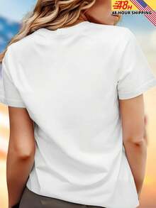 If I Am The Problem Then You Might Be The Reason Women T Shirt Funny Graphic Tee Casual Top Gift For Her  Summer Outfit Fashionable Ladies Shirt Statement Print Everyday Wear - trắng - Xem 4