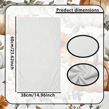 2/4/6/48 piezas Toallas de cocina/manos suaves con estampado de calabaza y floral, multiusos, paños de cocina de secado rápido, adecuados para la cocina, celebraciones, bodas, decoración y talla grande - Multicolor - Ver 3