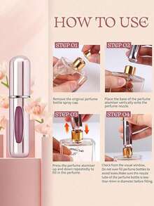 1 Piece Perfume Bottle With Fine Spray 5ml Easy To Carry With Pump Storage Container Suitable For Travel, Living Room, Bedroom, Bathroom Home Decoration Green - 綠色 - 查看 5