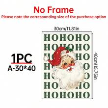 1 Impressão de Papai Noel, Decoração de Lareira de Natal, Slogan de Natal "Ho Ho Ho", Pôster de Inverno, Arte de Parede de Natal Vintage para Imprimir, Decoração Festiva de Quarto, Arte de Parede em Tela, Pôster de Quarto, Decoração de Casa, Decoração Estética de Quarto, Suprimentos para Decoração de Quarto. Moldura Opcional Disponível. - 1PC - Ver 15
