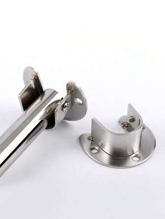 2-8 stuks kaststang eindbeugels, open flens, roestvrij staal U-vormige kaststang socket socket flens mouw kaststang beugel, met schroeven, voor kast douchegordijnroede (32,5 mm/1,27 inch)