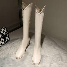 Women Mid-Calf Boots - Black Single Lining - View 8