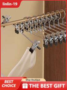 1/5/10 piezas Percha para pantalones a prueba de viento, percha para colgar ropa con 2 pinzas, percha con pinzas para secar ropa interior, ropa que gotea, toallas, ropa de bebé, sombreros, bufandas, calcetines, sujetadores, pantalones, pañales de tela, guantes