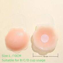1 Pair Lift Bra Petals, Lightweight Invisible Silicone Nipple Covers For Backless, Strapless Dresses, Summer, Random Delivery Of Straight Or Curved Edge Styles - Multicolor - View 13