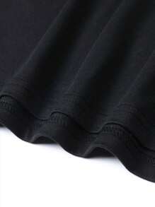 男士春秋字母印花休闲两件套，包含长袖 T 恤和抽绳腰裤，适合送给丈夫/男朋友的礼物、街头、通勤、户外