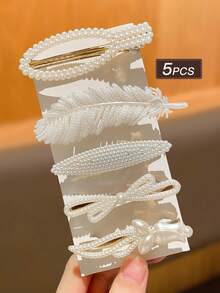 Bộ 5/10/15/30 chiếc kẹp tóc nữ màu be, thời trang và thanh lịch, đính ngọc trai giả, nhiều kiểu dáng kết hợp, phù hợp sử dụng hàng ngày, được đề xuất làm quà tặng phụ kiện tóc cho nữ, kẹp càng cua, kẹp tóc, kẹp tóc cài, kẹp tóc hình cá sấu, phụ kiện đội đầu, ghim cài tóc, quà tặng Ngày của Mẹ - Nhiều màu - Xem 22