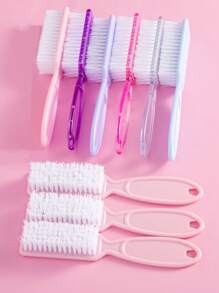 2 pezzi Spazzola per unghie, Spazzola per pulire le unghie, Spazzola per la pulizia delle mani, Spazzola per scrubbing di dita e piedi, Spazzolino per pedicure e unghie, Set di spazzole per la pulizia, Trasparente