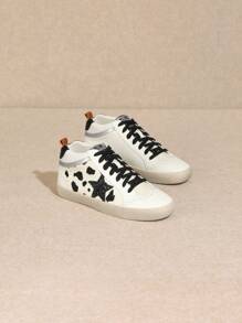 MI.IM DAISY – Multicolor High-Top Sneakers With Studded Stripe Detail