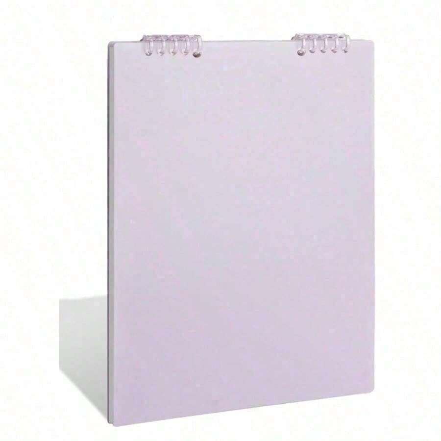 1pc A Practical And Visually Appealing Notepad! The Light Blue Color Has A Fresh Appearance, And The Coil Binding Makes It Easy To Flip Pages. Multiple Book Combinations Meet Different Recording Scenarios And Are Suitable For Both Learning, Office, And Daily Life - 粉色 - 查看 1