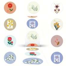 500Pcs Spring Sticker Roll Stamp Stickers Floral Stickers Stickers Plant Stickers Aesthetic Stickers Vinyl Waterproof Stickers Aesthetic Laptop Sticker Pack Skateboard Stickers Water Bottle Stickers Notebook Stickers,School Supplies,Back To School