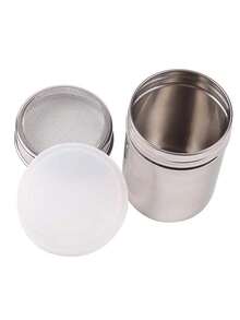 1 pezzo Dispenser per polveri, contenitore in acciaio inossidabile per matcha, caffè, cacao in polvere, setaccio domestico, bottiglia per farina da pasticceria, setaccio per zucchero a velo, spargipolvere. Sono disponibili più specifiche per la selezione.