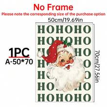 1 Impressão de Papai Noel, Decoração de Lareira de Natal, Slogan de Natal "Ho Ho Ho", Pôster de Inverno, Arte de Parede de Natal Vintage para Imprimir, Decoração Festiva de Quarto, Arte de Parede em Tela, Pôster de Quarto, Decoração de Casa, Decoração Estética de Quarto, Suprimentos para Decoração de Quarto. Moldura Opcional Disponível. - 1PC - Ver 13