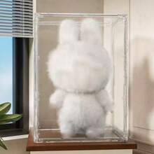 1 Stück Acryl Vitrine mit Tür für Sammlungen, Präsentation, Figuren, Pop Marts, Selbstmontage erforderlich, staubdicht