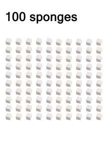 100 件柔软海绵 + 1 件指甲海绵夹套装，打造完美扎染渐变效果指甲海绵套装、渐变指甲刷、美甲工具、化妆工具、清洁海绵（101/100/51/50/5/1 件）可用 - 彩色 - 查看 11