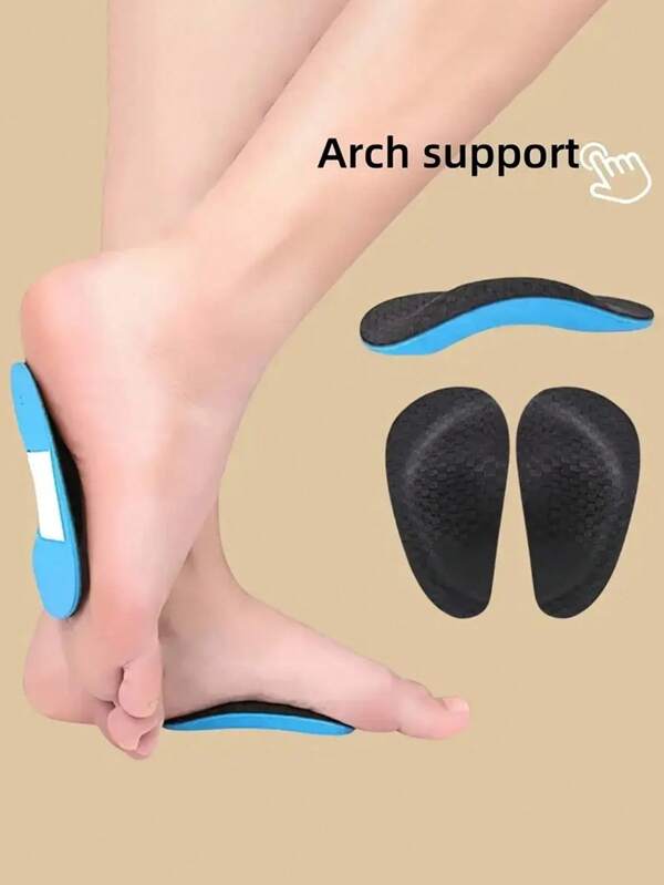زوج من نعال الدعم القوسي، وسادات قدم مريحة، تصميم منخفض القوس مانع للانزلاق