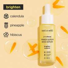Wet N Wild Prime Focus Facial Serum Primer Makeup Extending, Hydrating Face Skin Care Product, Reduces Fine Lines And Wrinkles, For Repairing Dry Skin, Retinol Alternative