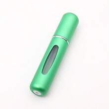 1pc Green 5ml Refillable Perfume Spray Bottle, A Must-Have For Travel Home Decoration And Fragrance Lovers, Portable Sprayer, Smooth Surface, DIY Perfume Tool - màu xanh lá - Xem 9