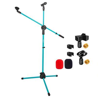  5 Core Microphone Stand Floor Adjustable Extendable Boom Arm
