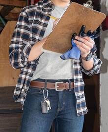 Pro - Cinturón de piel para botas (38 mm) Cinturón de cuero, bota, 38 mm para Hombre - Marrón - Ver 5