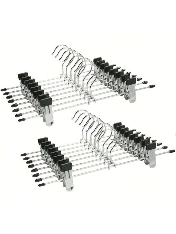 5/10/20pcs Pants Hanger With Adjustable Metal Gripper Hanger For Heavy Duty Space Decorations Decor Festival Decor Room Decor Home Decor Decor Bedroom Decor,Spring,Minimalist,Summer Tops