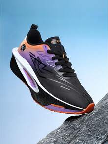 Men's Lightweight Road Running Shoes - Breathable Low-Top Design, Durable Shock-Absorbing Non-Slip Rubber Outsole, Suitable For Fitness, Training And Casual Wear, All-Season Athleisure Sneakers, Streamlined Athletic Design | Breathable Fabric Upper