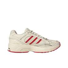 Giày chạy bộ cổ thấp Adidas Spiritain 2000 Seeker bằng da tổng hợp, vải PU đa năng, thoải mái, dành cho cả nam và nữ, màu trắng/đỏ/bạc - Trắng Đỏ Bạc - Xem 2