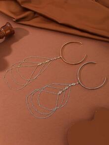 سوار معدني بشرائط معدنية قابل للتعديل، إكسسوار جسم جذاب للنساء