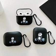 Funda protectora anti-caída para auriculares Bluetooth con diseño de oso de levantamiento de pesas, resistente a arañazos y caídas, adecuada para el estuche de auriculares Bluetooth - Multicolor - Ver 2