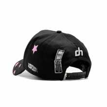 Gorra Ángel Azul Sad Boyz, Sad Boyz Crystal, Clave ALI X Junior H,  Premium Hats Moda Negra The Dandy Hats - Negro - Ver 5