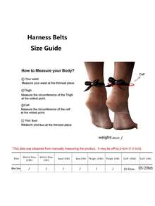 女士皮革手铐，性感女士手铐，安全带，万圣节服装，女士皮革安全带 - 黑色 - 查看 8