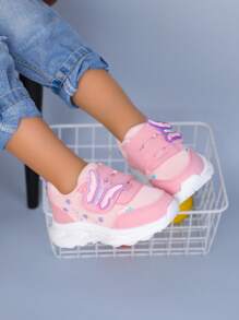 1 Paar Baby Mädchen Mesh Lässig Schuhe, vielseitige Sportschuhe mit niedrigem Schaft für den Herbst