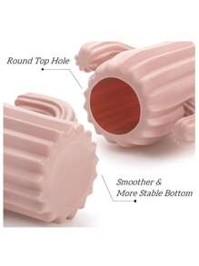 قطعة واحدة من صندوق منظم المكتب بشكل نبات الصبار - حامل أقلام وأقلام رصاص من راتنج ABS، بلون أزرق فاتح أو وردي، وعاء قرطاسية مكتبية أنيق، مثالي لمستلزمات الفن، حامل أقلام مكتب جميل