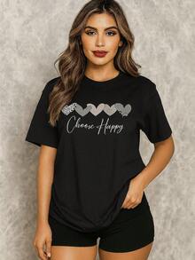 ✨ PLAYERA OVERSIZE PARA DAMA ✨ ¡Cómoda, moderna y con mucho estilo! - Negro - Ver 2