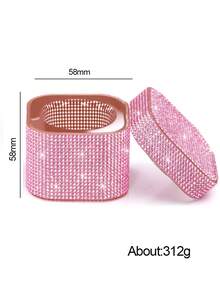 1 件钻石玻璃水晶杯、粉色/AB 指甲水钻、美甲丙烯酸液体粉末美甲杯碗玻璃器皿、美甲刷透明工具、洗甲笔杯美甲用品、美甲工具 - 彩色 - 查看 6