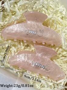 1 件个性化女士夏季海洋元素椭圆发夹，带海星、贝壳、美人鱼装饰，可定制名字扎染夹，适合海滩度假，送给她/妈妈的礼物