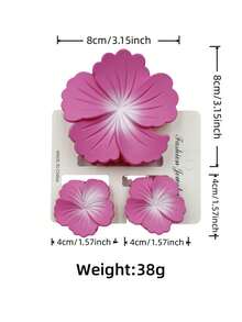 3个/12个/18个/39个装 花卉图案 ABS 塑料发夹，适合居家、学校、海滩、办公室、派对、生日、返校、旅行、度假等场合，甜美发夹，四季皆宜，发爪夹，发夹，发卡，发夹，发卡，花朵发夹，夏季发饰 - 彩色 - 查看 11