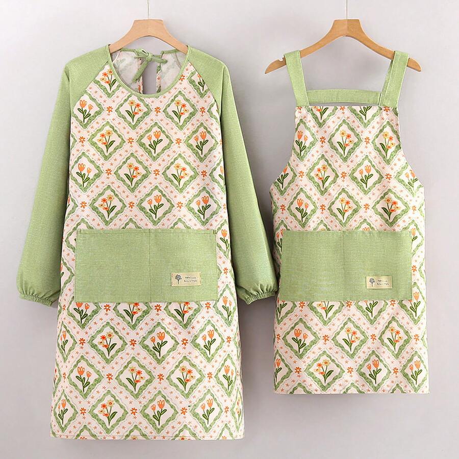 Aprons - Overalls-green - View 1