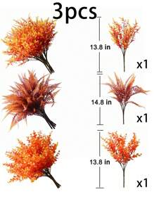 9 paquetes de plantas artificiales de hierba resistentes a los rayos UV, plantas falsas de arbustos de plástico para interiores y exteriores