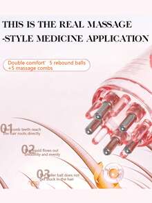 CTZIHGAO 1支迷你头皮涂抹刷 - 便携式液体涂抹器，配有柔软硅胶刷毛，可精准涂抹护发精华、精油和滋养护理产品，轻巧的头皮按摩器可滋养发根并护理头皮，是男女理想的护发精油涂抹工具，易于使用，方便旅行携带，适用于发型设计、头发护理、旅行、美发产品、美发工具、美发配件、理发师、理发店、美发沙龙。 - 粉色 - 查看 4