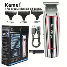 Keme Professional Hair Trimmer Electric Beard Trimmer For Men Hair Clipper Hair Cutter Machine Haircut Grooming Kit KM-032