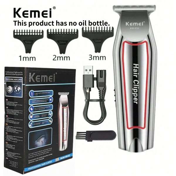 Keme Professioneller Haarschneider Elektrischer Bartschneider für Männer Haarschneidemaschine Haarschneideset KM-032