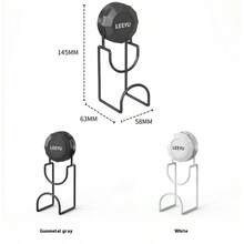 1件装吸盘水槽挂钩浴室面盆收纳架马桶置物架免钻孔家用挂盆 - 彩色 - 查看 12