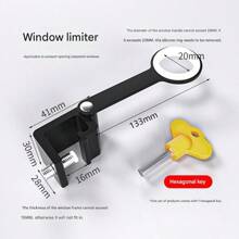 2pcs Adjustable Window Locks, Easy To Install Without Drilling, Removable Window Stopper Handle, Furniture And Door Latch Fixers, Home Security Window Locks, Drill-Free Casement Window Limiter, Aluminum Alloy Window Lock Clasp