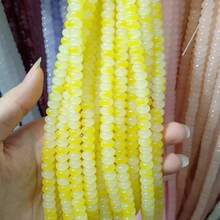 50/100pcs 5mmx8mm Imitation Jade, Agate, Abacus Beads, Loose Beads, Wheel Beads, Spacer Beads, Jewelry DIY Accessories, Bracelets, Keychains, Necklaces Craft Decorations, Beads Materials, Colorful - Please Choose a Color - View 35