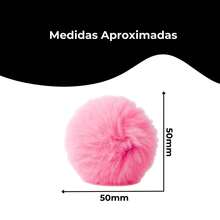50 Pompom Pom Pom Polyester Fur Ball Crafts 50mm - 07 - View 4