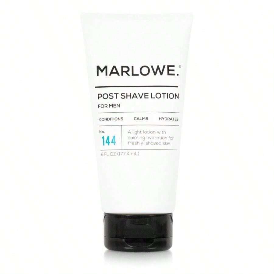 MARLOWE No 144 Post Shave Lotion 6 Oz, Conditioning Aftershave With Green Tea, Deep Sea Algae, Willow Bark &Amp; Passion Flower Extract, Hydrates, Calms &Amp; Nourishes Skin, Aloe Citron Scent - 白色 - 查看 1