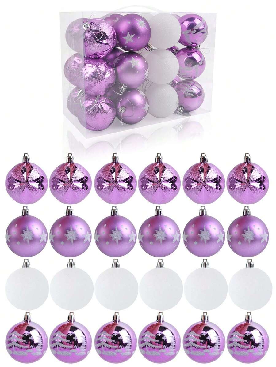 6 buc globuri de Crăciun rezistente la spargere, globuri strălucitoare agățate, brazi de Crăciun, decorațiuni pentru petreceri de nuntă, decorațiuni pentru casă, decorațiuni de Crăciun, decor pentru cameră, iarnă