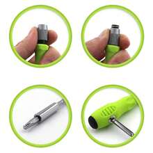 32-In-1 Precision Screwdriver Set - Mini Magnetic Flathead & Screwdrivers, Multi-Functional Screwdriver Kit, Hex, Star, Y-Type, Universal Combination Set For Phone, Digital And Small Tool Repair - Green - View 5