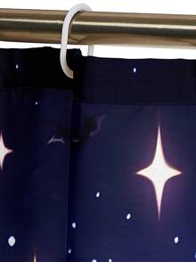 1pc/4pcs Halloween Pumpkin Lantern, Witch, Cat, Bat Pattern Polyester Waterproof Bathroom Shower Curtain With 12 Hooks, Bathroom Mat, U-Shaped Mat, Round Toilet Lid Cover, Bathroom Set For All Occasions Bathroom Decor - Multicolor - View 11